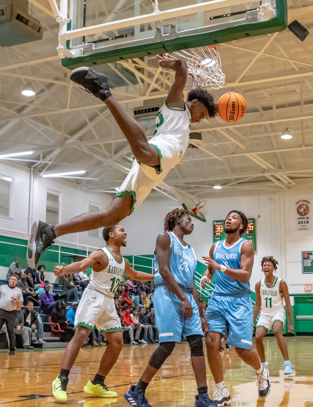 their home basketball game against West Rowan